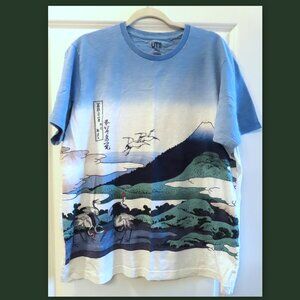 Uniqlo x Hokusai Umezawa in Sagami Province Graphic Tshirt XXL 2XL